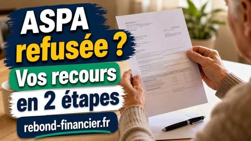 Recours ASPA refusée : comment saisir la Commission de recours amiable Lettre de recours amiable après refus d'ASPA par la caisse de retraite