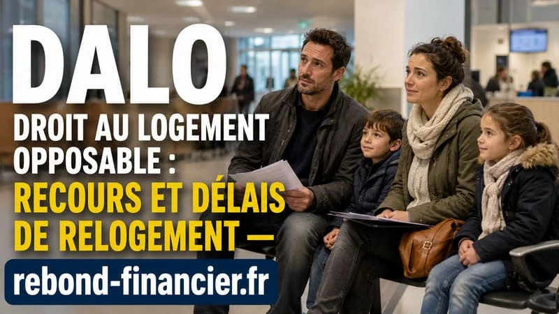 DALO droit au logement opposable : recours et délais de relogement Famille avec enfants attendant une décision de relogement DALO après expulsion