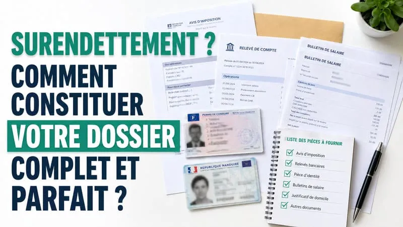 Documents à fournir pour un dossier de surendettement à la Banque de France Pièces justificatives obligatoires pour constituer un dossier de surendettement — formulaire Cerfa 13594