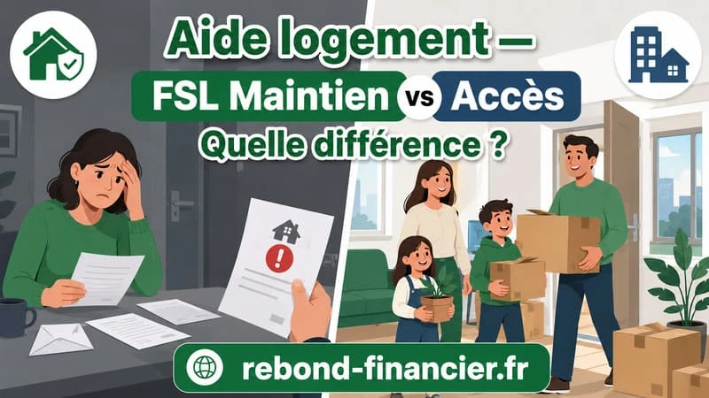 FSL aide maintien vs FSL aide accès — comparatif des deux dispositifs Comparaison FSL aide au maintien et FSL aide à l'accès au logement — conditions et montants