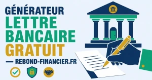 Générateur de lettre à sa banque gratuit : délai de paiement, frais bancaires, surendettement