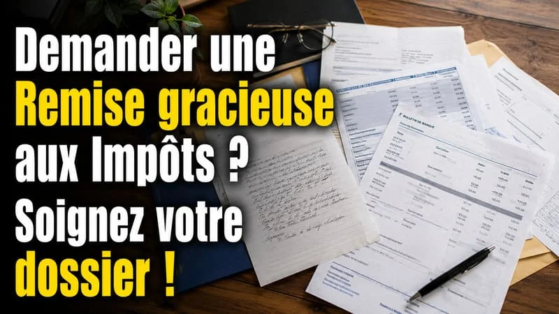 Constitution d'un dossier de remise gracieuse d'impôts avec justificatifs