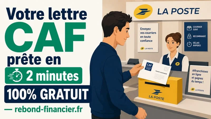 Envoi d'une lettre recommandée à la CAF pour recours gracieux