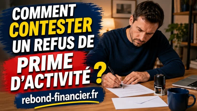 Personne rédigeant un recours contre un refus de prime d'activité