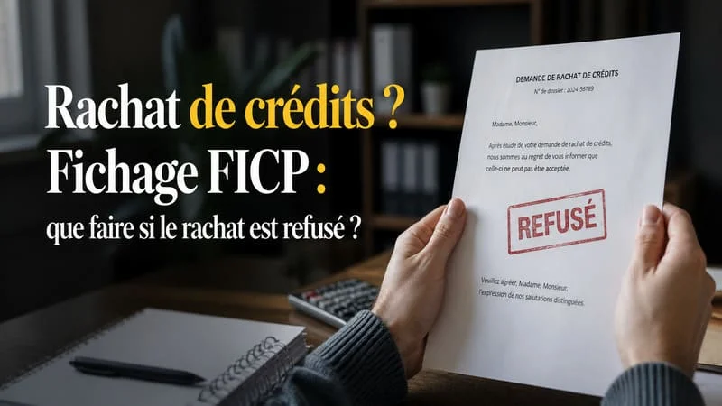 Rachat de crédits et FICP : alternatives si la demande est refusée Rachat de crédits refusé FICP - quelles alternatives en cas de fichage bancaire