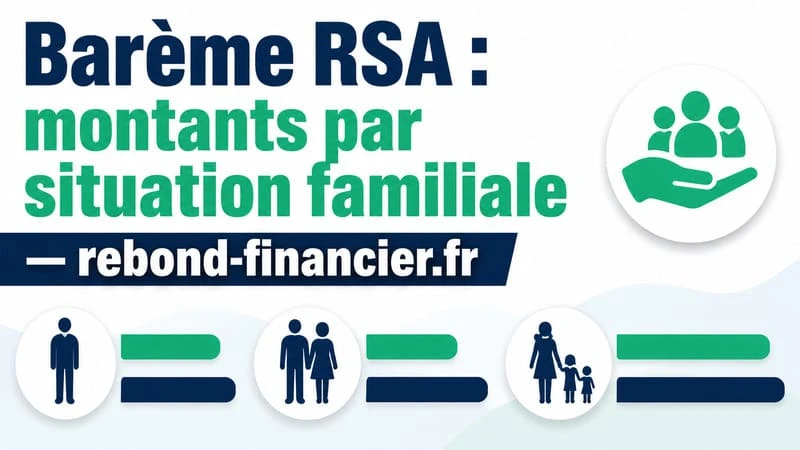Barème RSA 2026 selon la composition du foyer — personne seule, couple, famille monoparentale