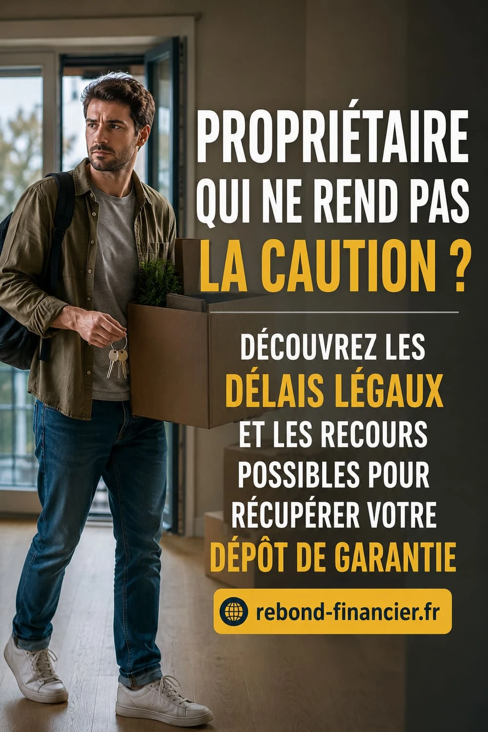 Délai légal de restitution du dépôt de garantie par le propriétaire Locataire consultant son délai légal pour récupérer sa caution auprès du propriétaire