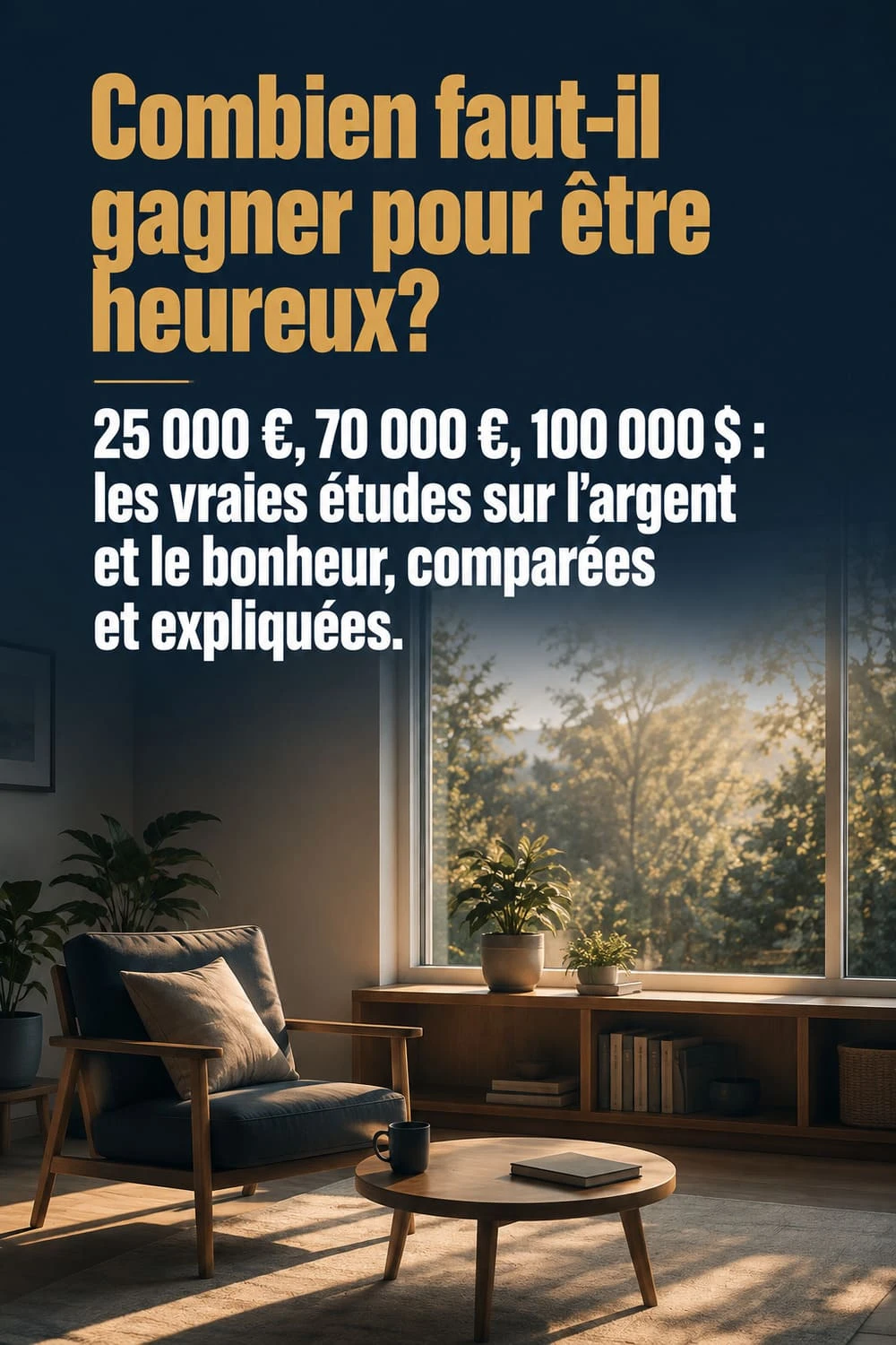 Le vrai montant du bonheur selon les études scientifiques Combien faut-il gagner pour être heureux vraiment, comparatif des études Insee et internationales