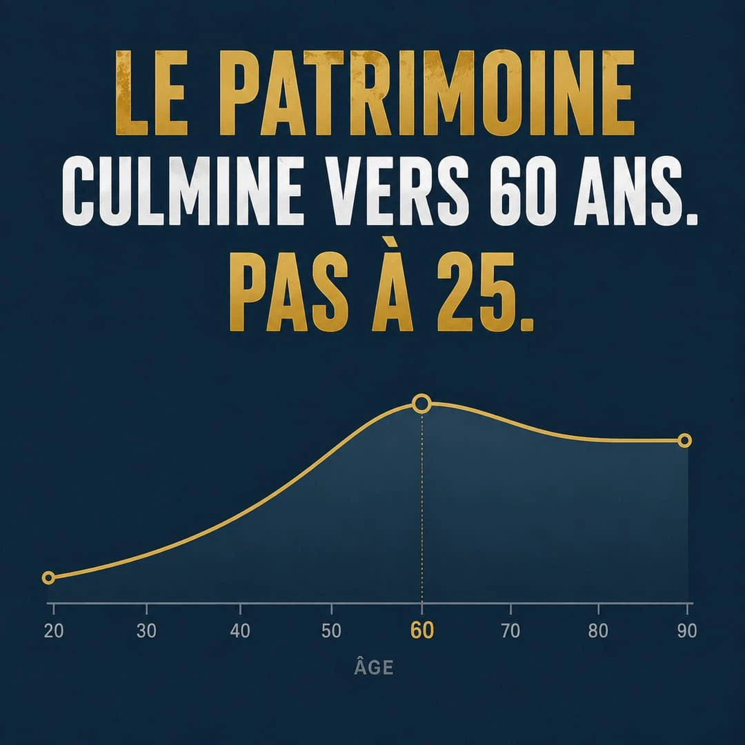 Le patrimoine des Français culmine vers 60 ans selon l'Insee Citation carrée : le patrimoine culmine vers 60 ans en France selon l'Insee
