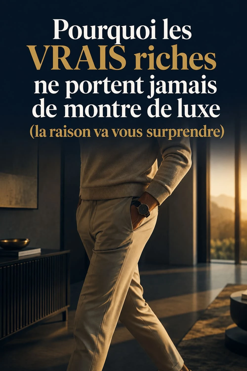 Pourquoi les vrais riches ne portent jamais de montre de luxe visible, stealth wealth expliqué