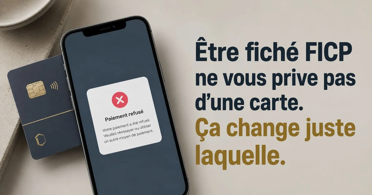 Que faire si votre banque refuse de vous redonner une carte après opposition Citation : banque refuse nouvelle carte bancaire après opposition, fiché FICP